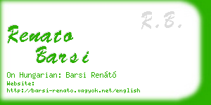 renato barsi business card