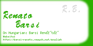 renato barsi business card